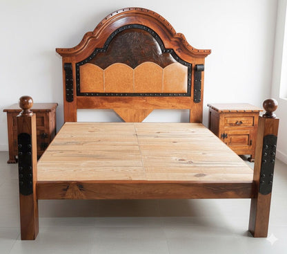 Exclusiva Recamara Mezquite Estilo Colonial