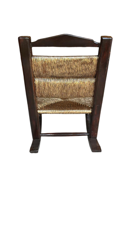 Silla Mecedora Muy Grande Madera Adulto Sustentable Estilo Antiguo.