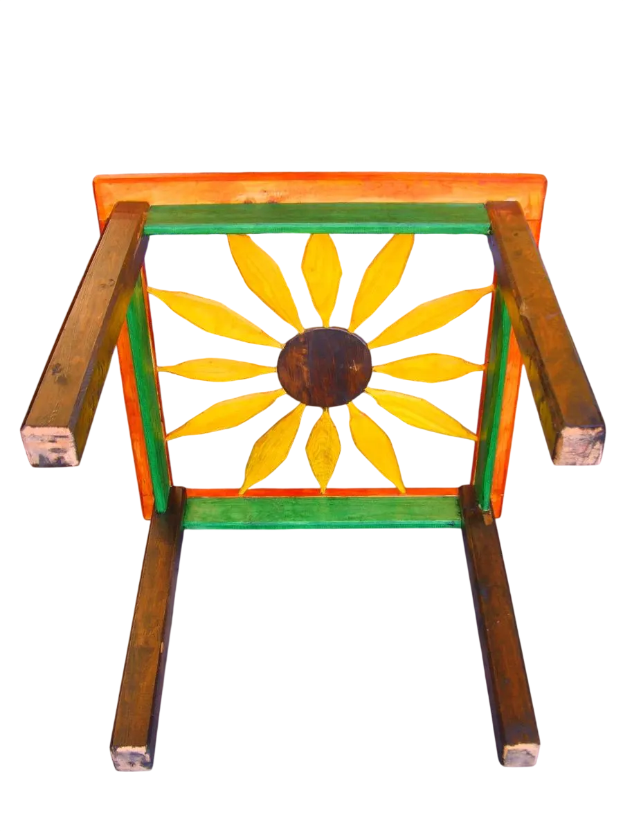 Mesa Artesanal Madera Sustentable Comedor Estilo Antiguo