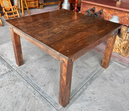 Mesa Comedor De Madera De Encino Super Resistente 4 Personas