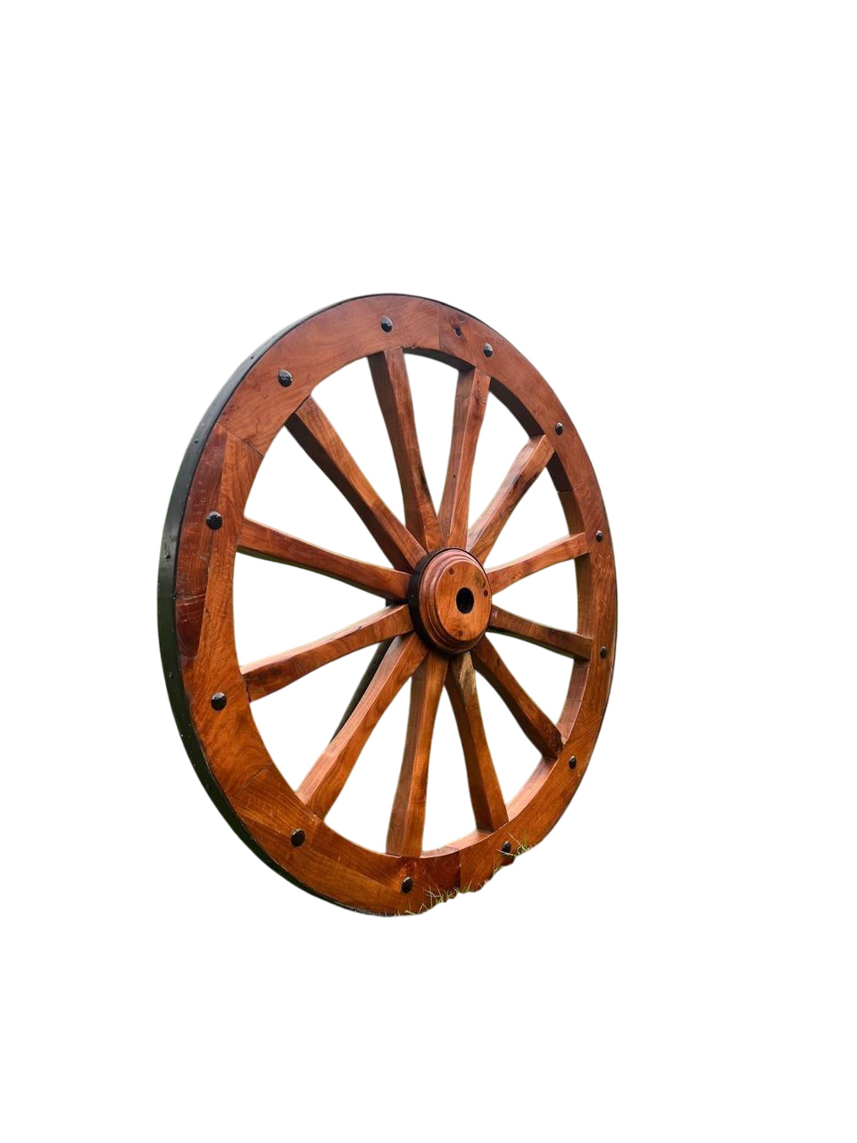 Rueda De Carreta De Madera Antigua