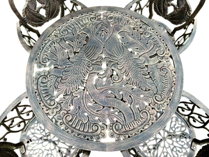 Comedor Artesanal Jardín Aluminio Reforzado Estilo Antiguo
