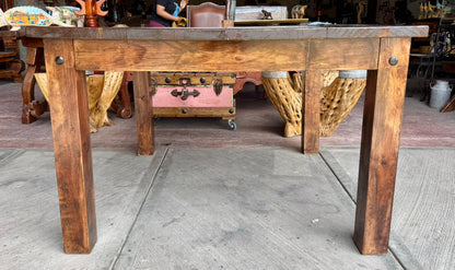 Mesa Comedor De Madera De Encino Super Resistente 4 Personas