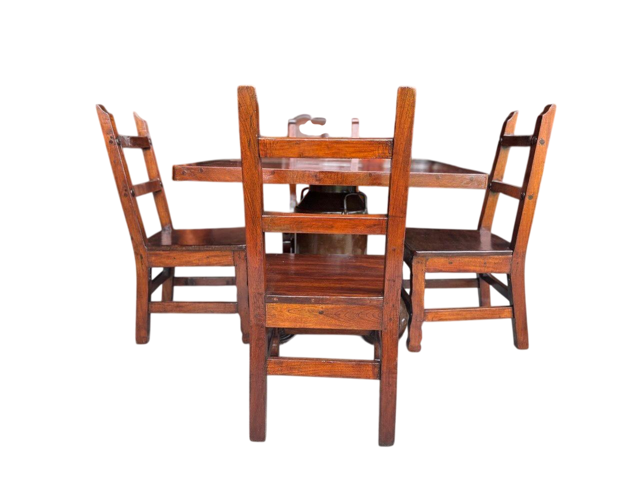 Mesa Comedor Tablon para 4 Personas Base De Bote Lechero