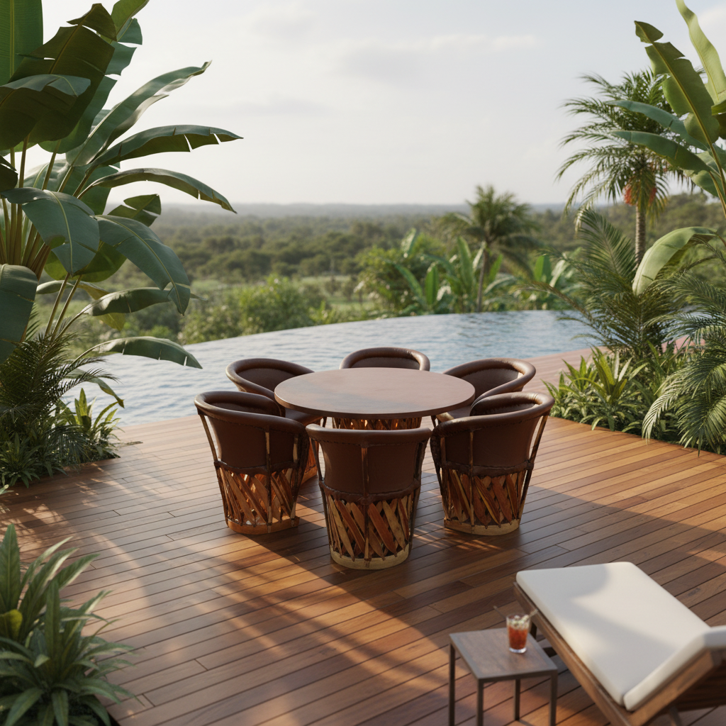 Comedor 6 sillas deck tropical