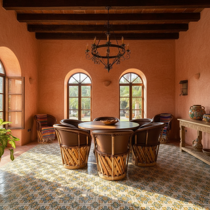 Comedor 6 sillas patio hacienda