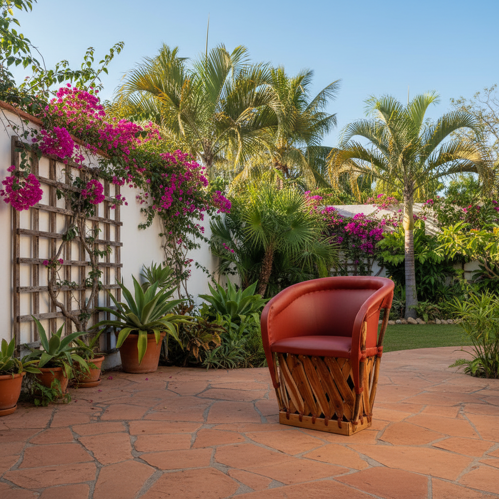 Equipal Piel - Patio Hacienda Exterior
