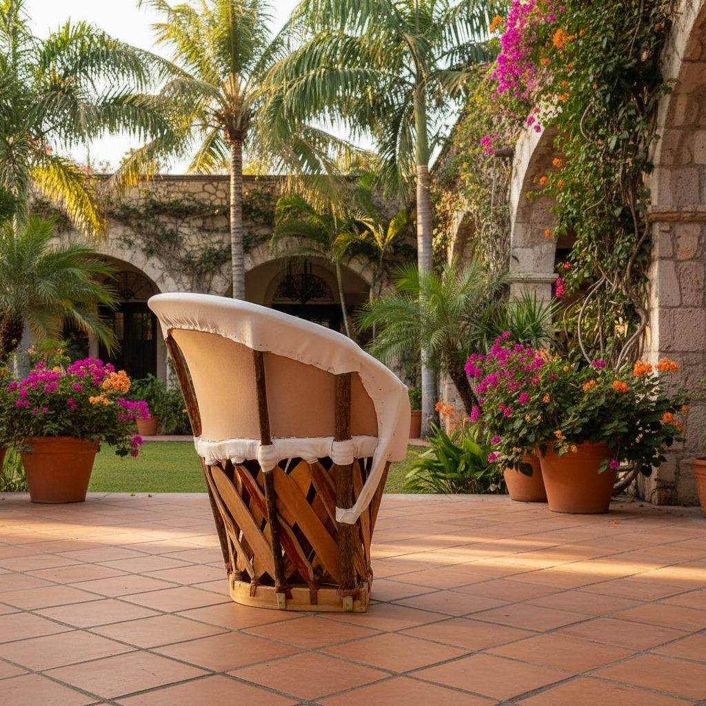 Equipal Blanco - Patio Hacienda Exterior