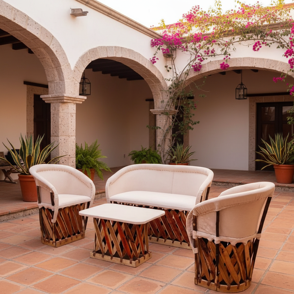 Equipal Blanco - Patio Hacienda