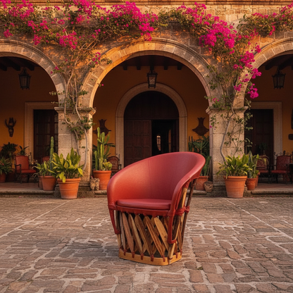 Equipal Piel - Patio Atardecer