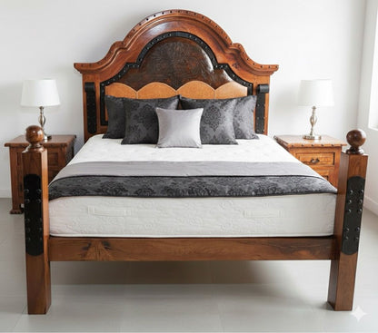 Exclusiva Recamara Mezquite Estilo Colonial