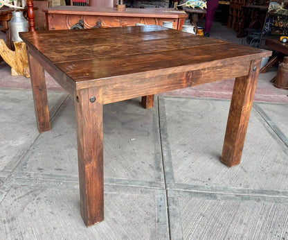 Mesa Comedor De Madera De Encino Super Resistente 4 Personas