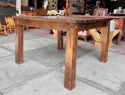 Mesa Comedor De Madera De Encino Super Resistente 4 Personas