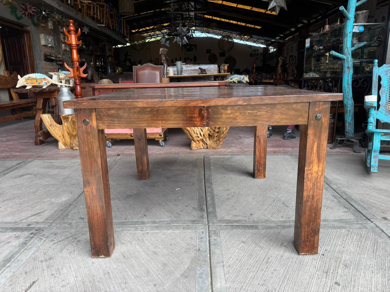 Mesa Comedor De Madera De Encino Super Resistente 4 Personas