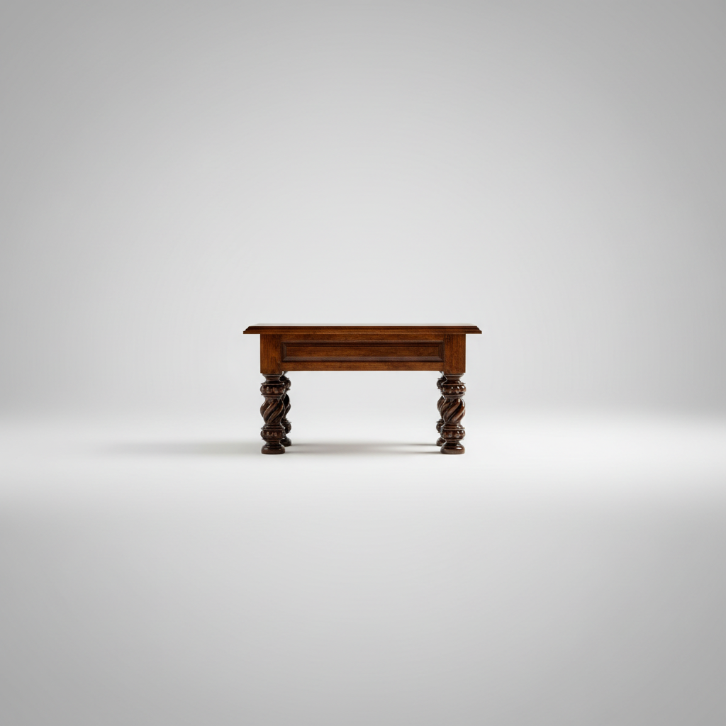Credenza de Madera de Mezquite con Patas Torneadas