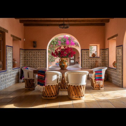 Comedor Equipal Tradicional Para 6 Personas Estilo Antiguo.