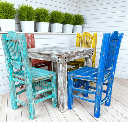 Sustainable Handcrafted Dining Room in Antique Vintage Style