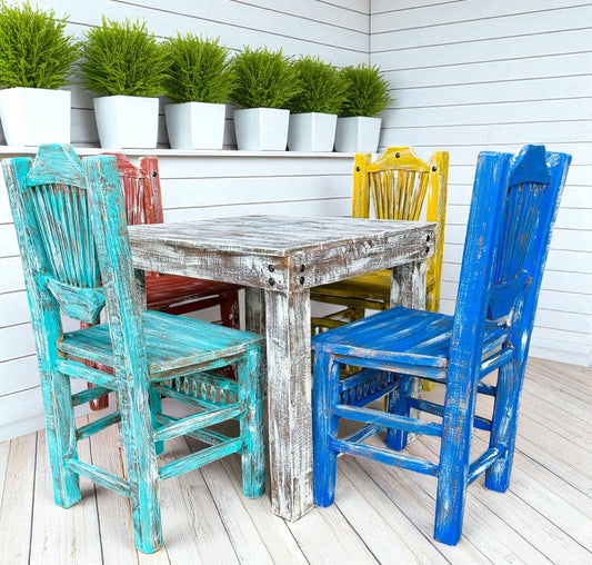 Sustainable Handcrafted Dining Room in Antique Vintage Style