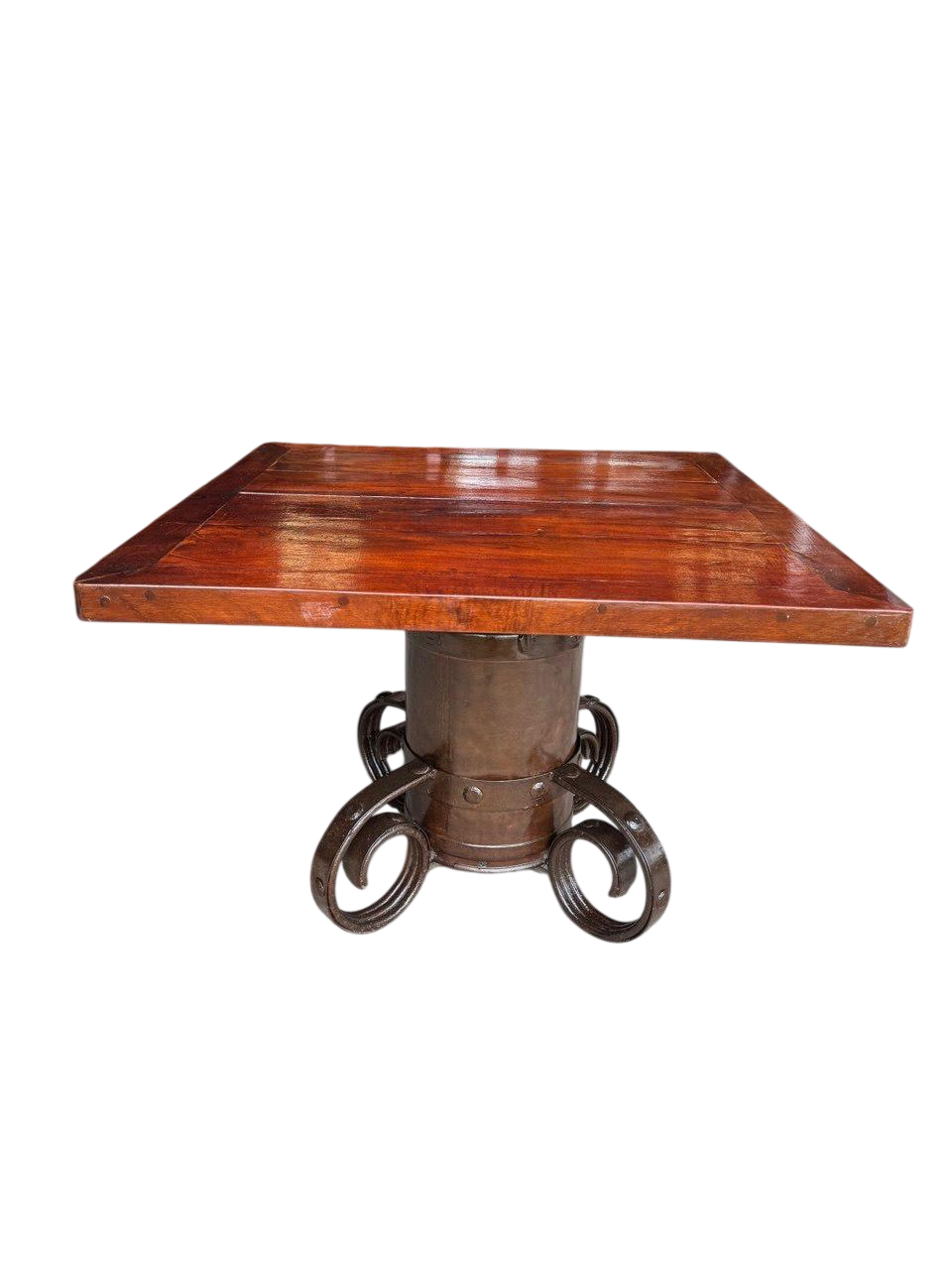 Mesa Comedor Tablon para 4 Personas Base De Bote Lechero