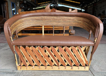 Sillon Love Seat Equipal Blanco 2 Personas Estilo Antiguo