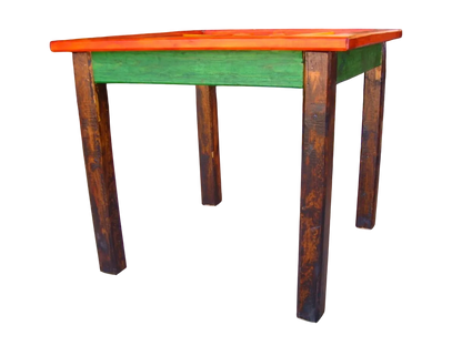 Mesa Artesanal Madera Sustentable Comedor Estilo Antiguo