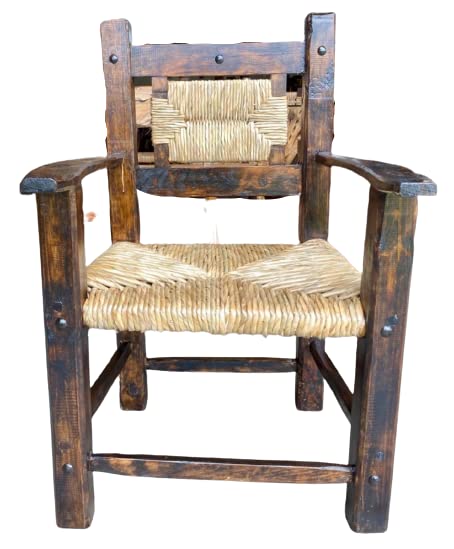 Silla Sillon Artesanal Madera Sustentable Estilo Antiguo.