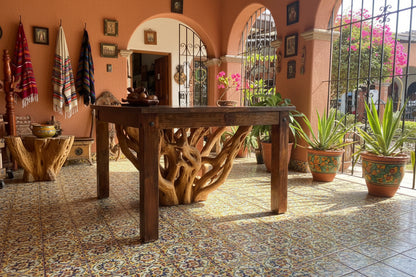 Mesa Comedor De Madera De Encino Super Resistente 4 Personas